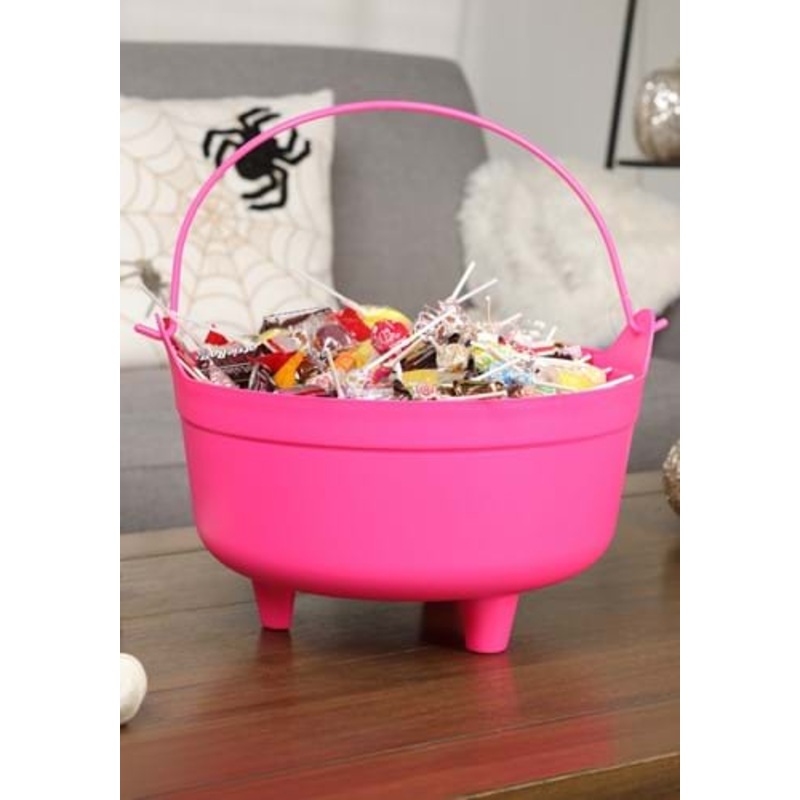 14-Inch Neon Pink Cauldron with Handle Standard
