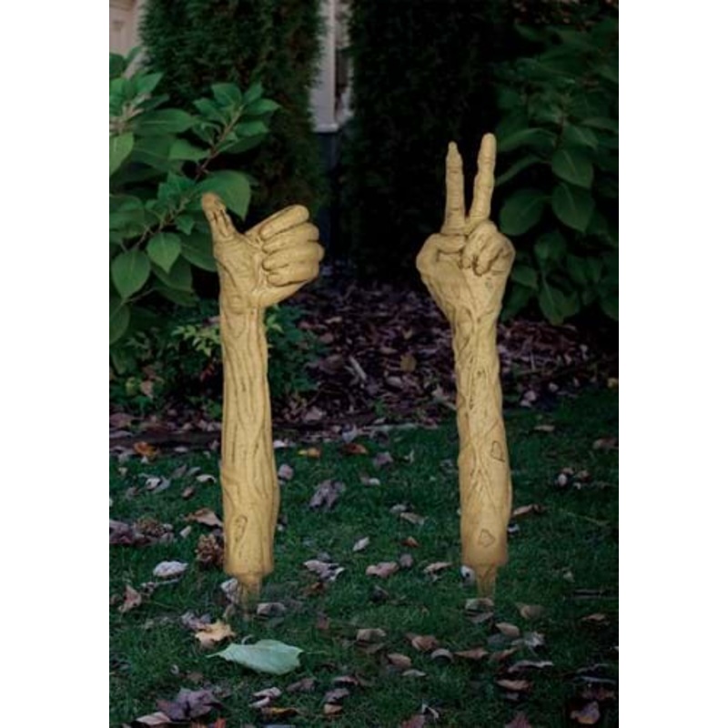 18.5" Zombie Arm Lawn Stakes Halloween Decoration Standard