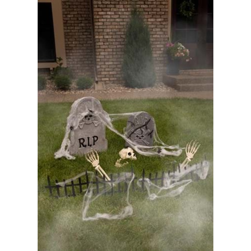 18 Piece Spooky Cemetery Halloween Decoration Kit Standard