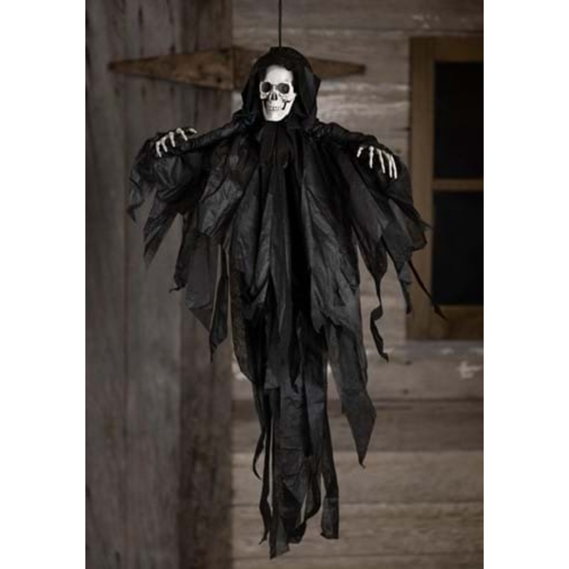 2.5FT Mini Black Reaper Hanging Halloween Decoration Standard
