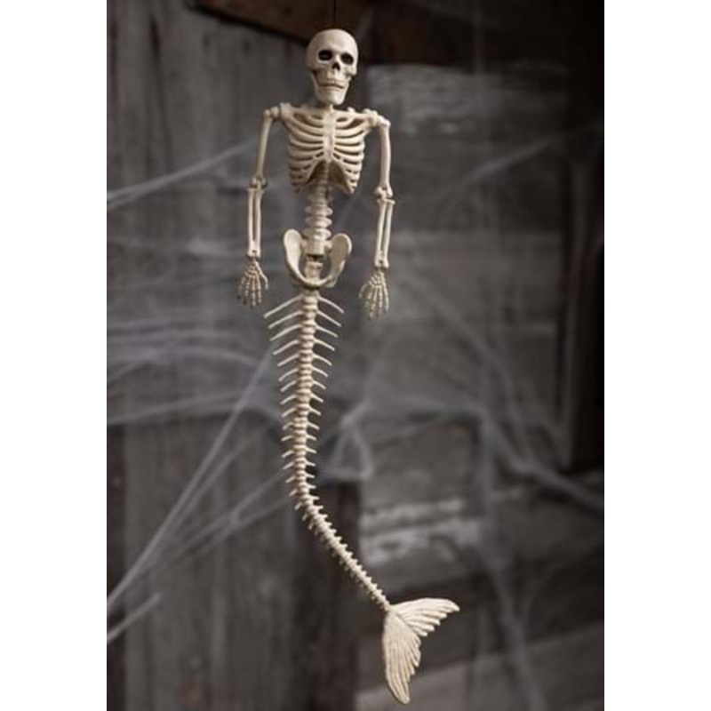 21-Inch Skeleton Mermaid Halloween Decoration Standard