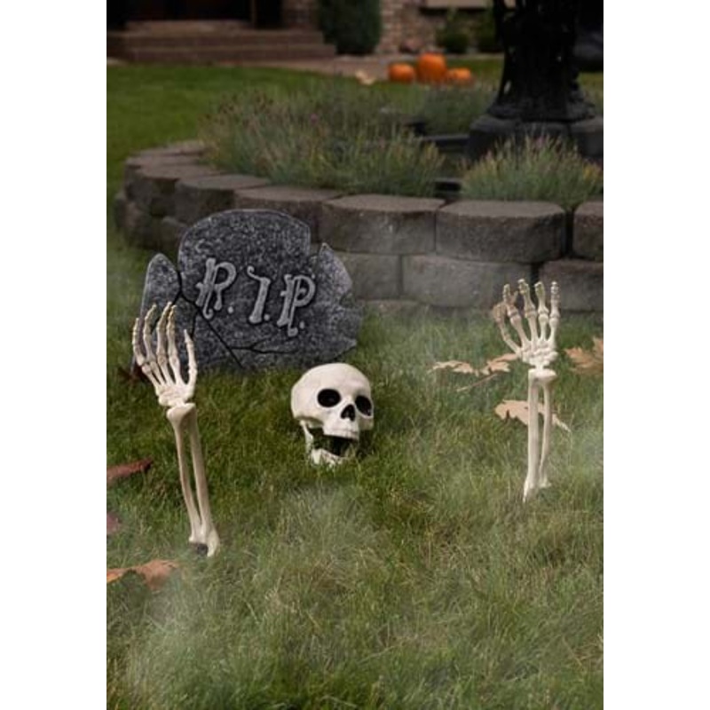 3 Piece Buried Alive Skeleton Halloween Decoration Kit Standard