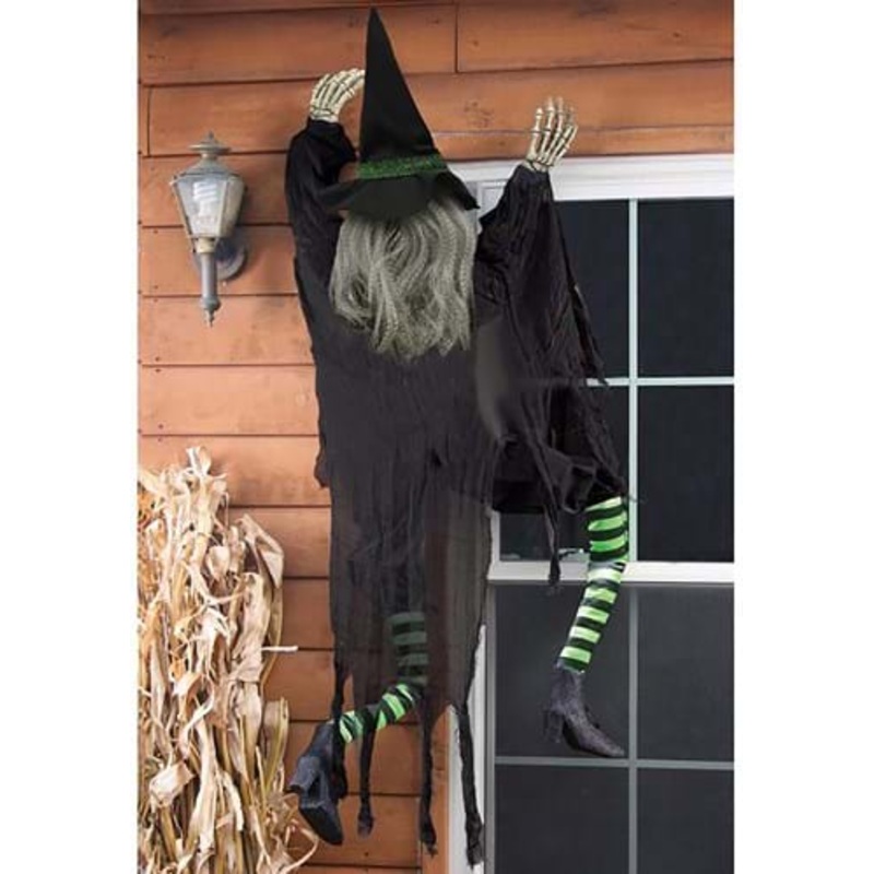 5FT Climbing Witch Wall Halloween Decoration Standard