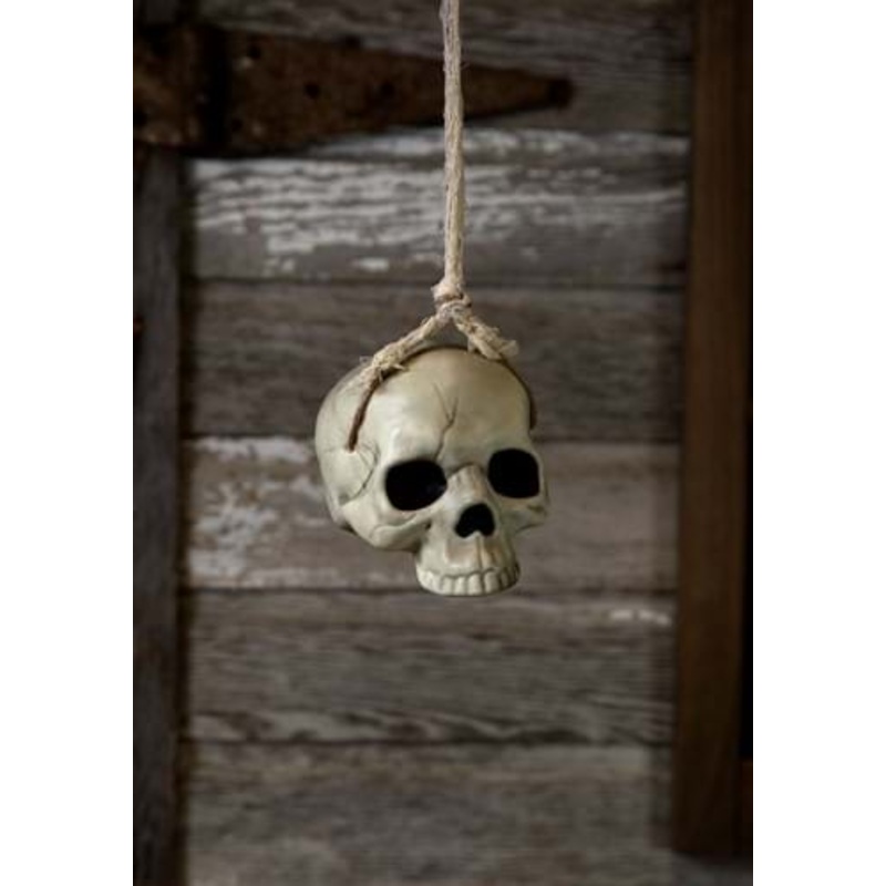 6-Inch Hanging Skull Halloween Decoration Standard