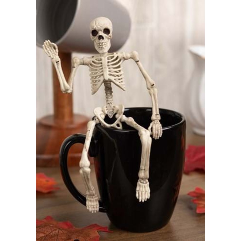 8-Inch Bendable Skeleton Prop Decoration Standard