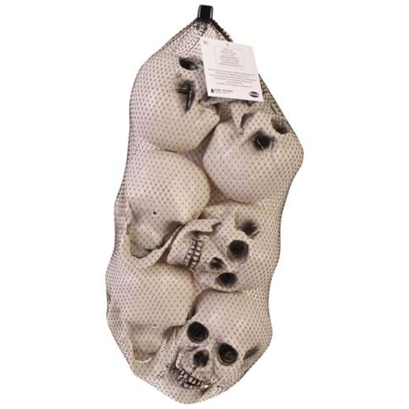 Bag of Skulls with Moving Jaws Halloween Decoration Standard