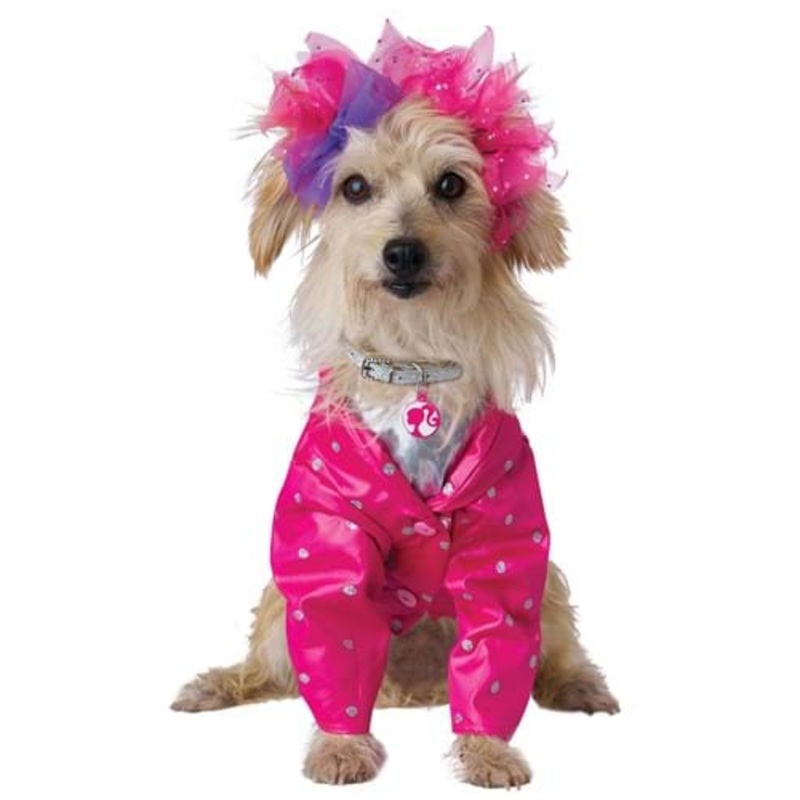 Barbie Pink Jacket Costume for Pets XS