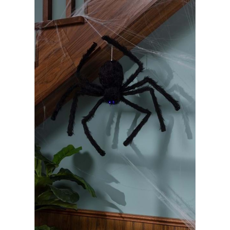 Floating Dropping Black Spider Halloween Decoration Standard