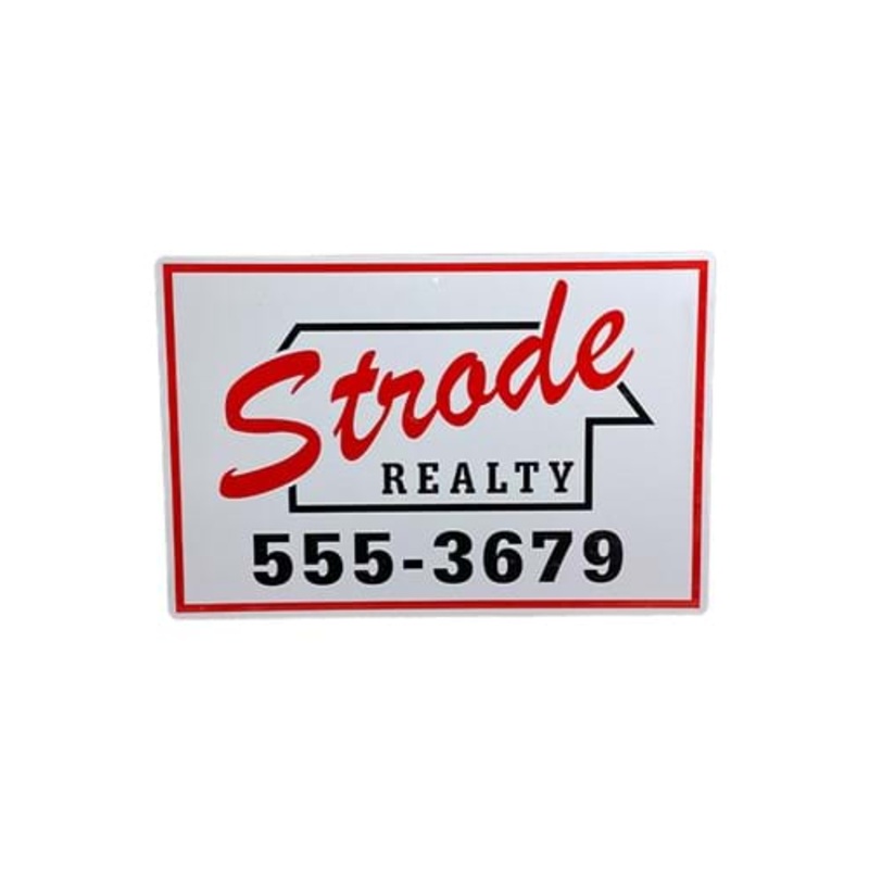 Halloween Strode Realty Metal Sign Decoration Standard