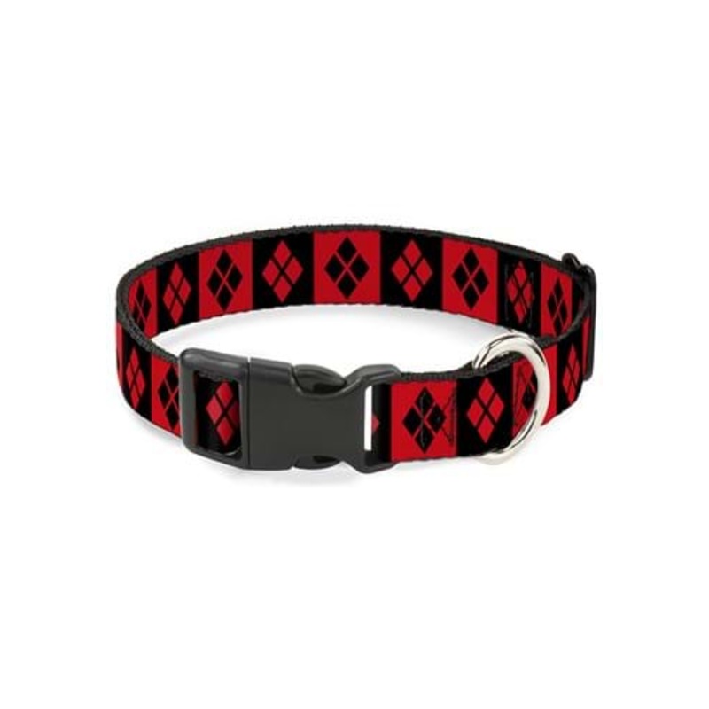 Harley Quinn Diamond Blocks Pet Collar S