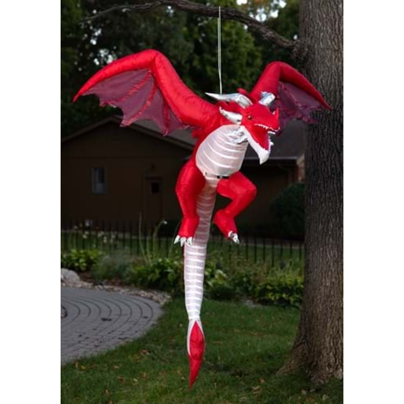 Inflatable 5FT Flying Red Dragon Prop Decoration Standard