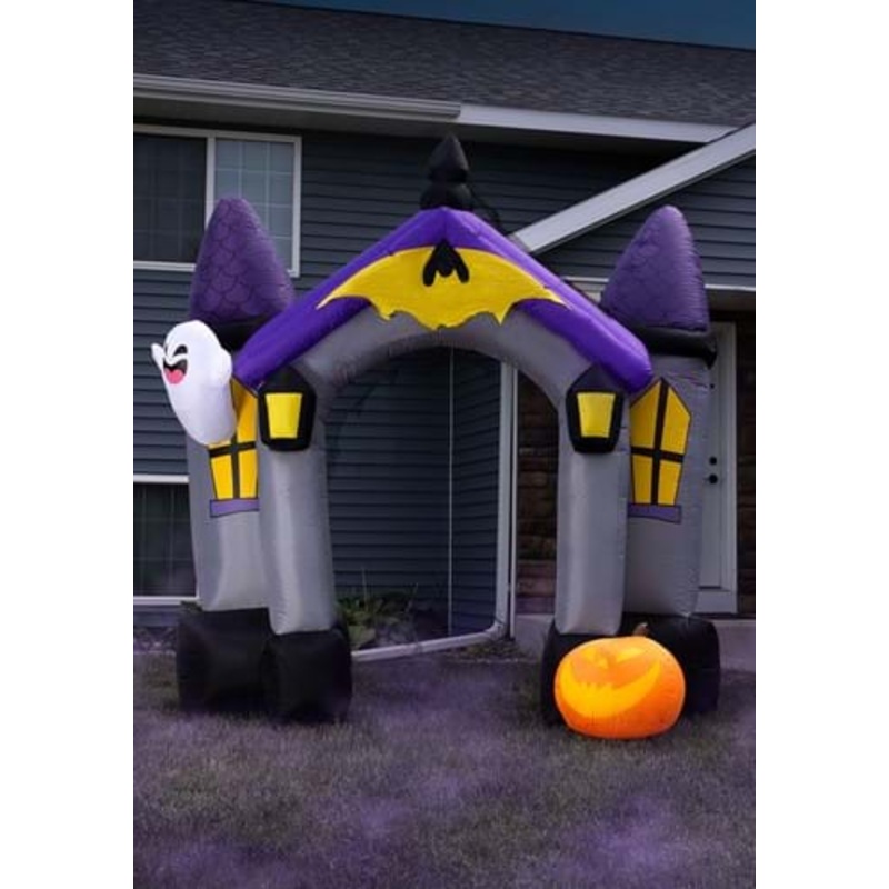 Inflatable 9FT Haunted House Archway Halloween Decoration Standard