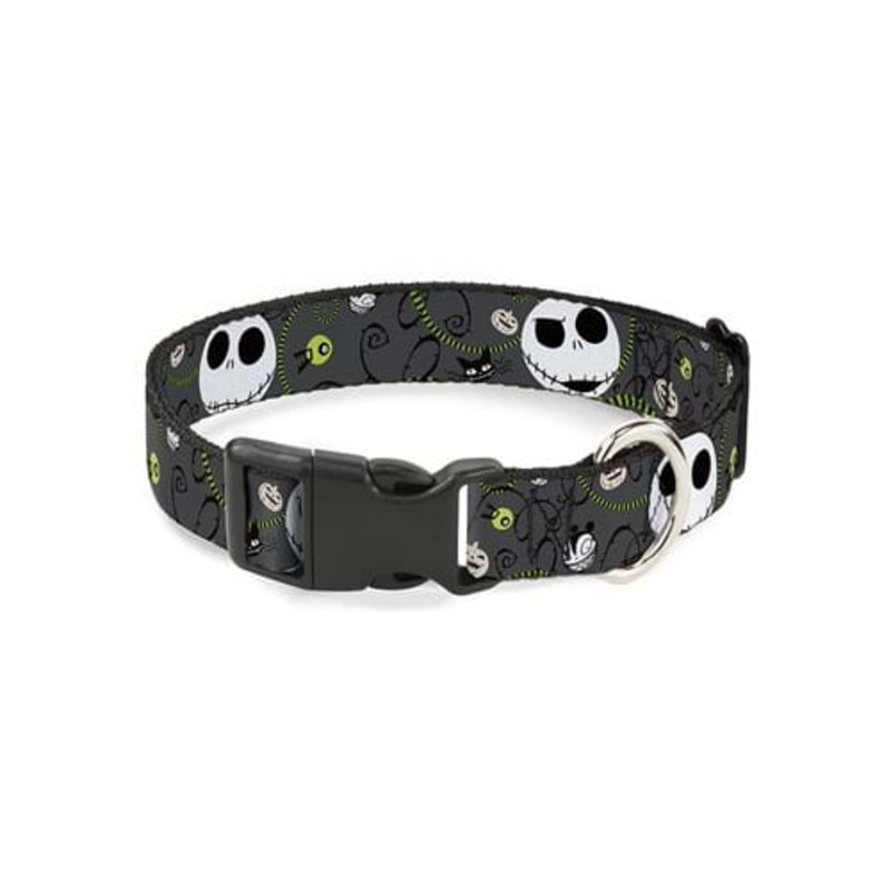 Jack Skellington Plastic Clip Dog Collar S