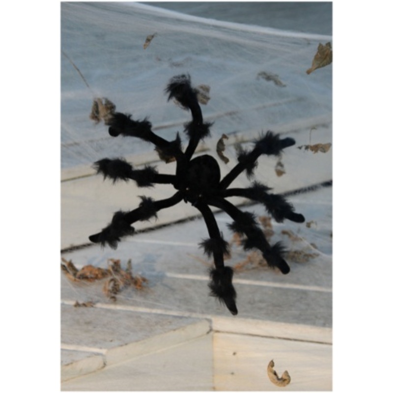 Poseable Black 20 Inch Spider Prop Standard
