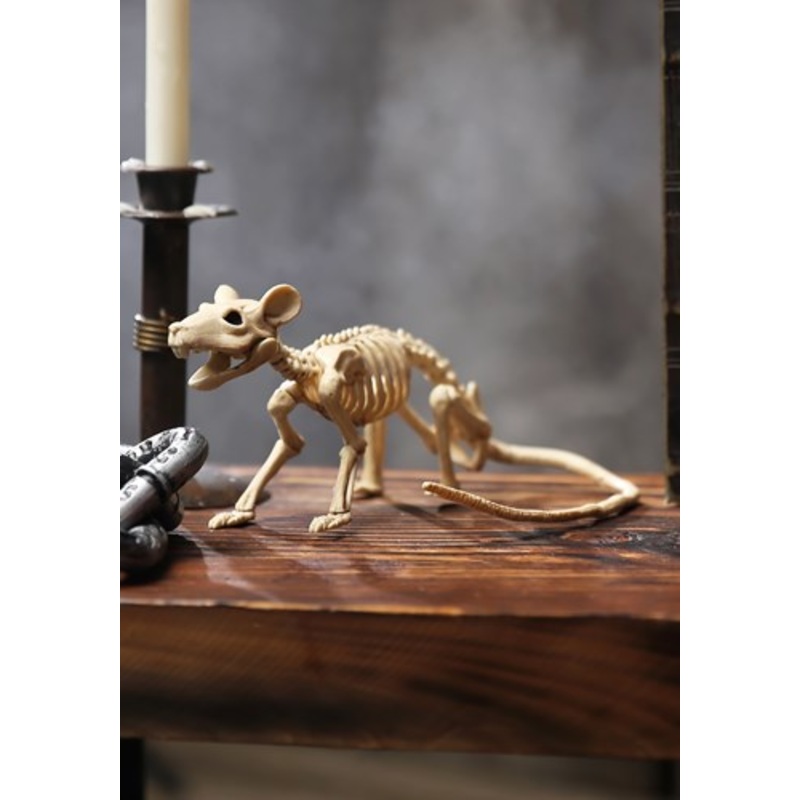 Poseable Skeleton Rat Halloween Decoration Standard