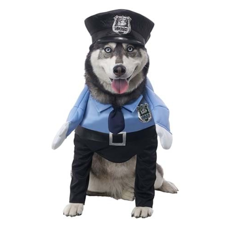 Security Guard Dog Pet Costume S
