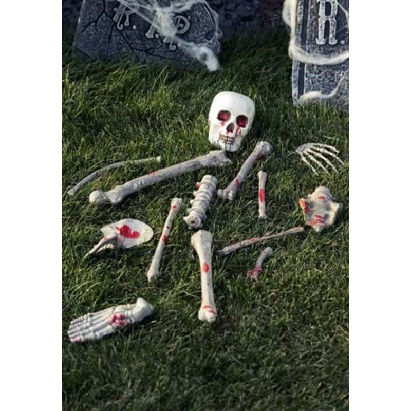 Set of 14 Bloody Skeletal Parts Decorative Set Standard