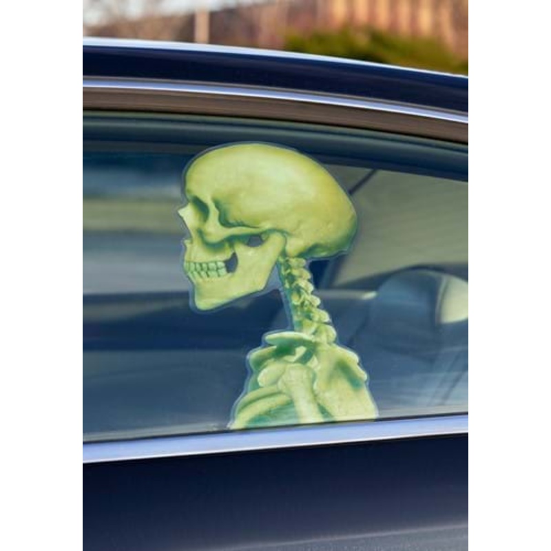 Skeleton Back Seat Driver Window Cling Decoration Standard