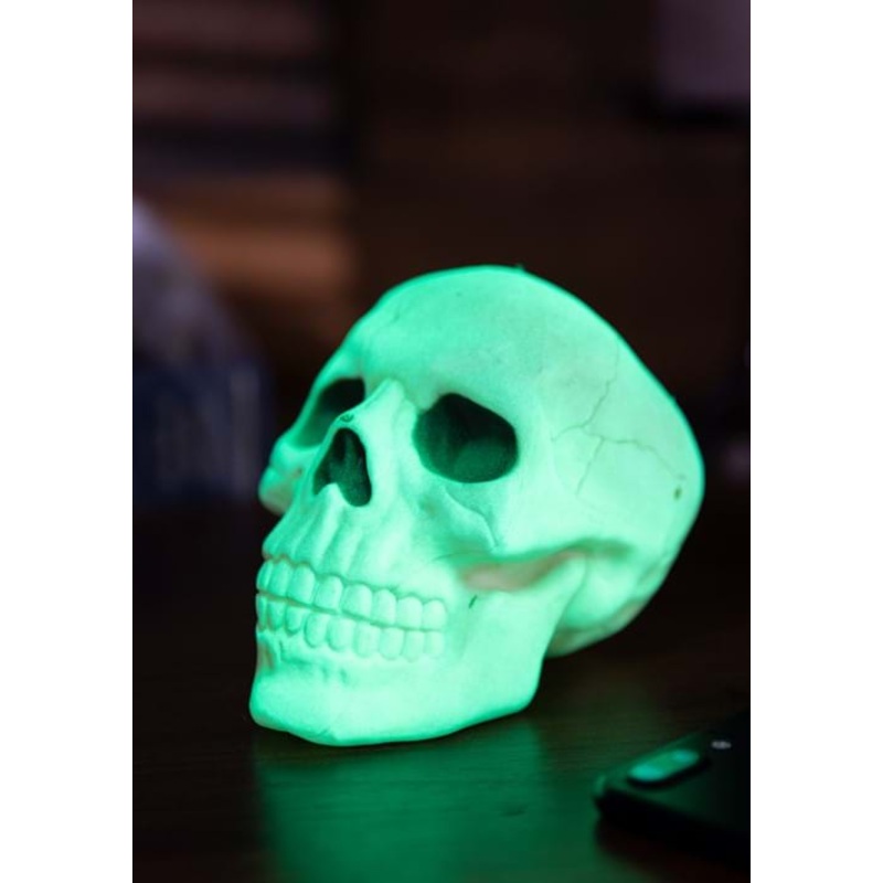 Small Glow in the Dark Skull Halloween Decoration Standard