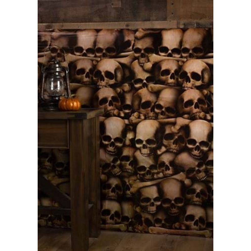 Wall Of Skulls Catacombs Wall Backdrop Decoration Standard