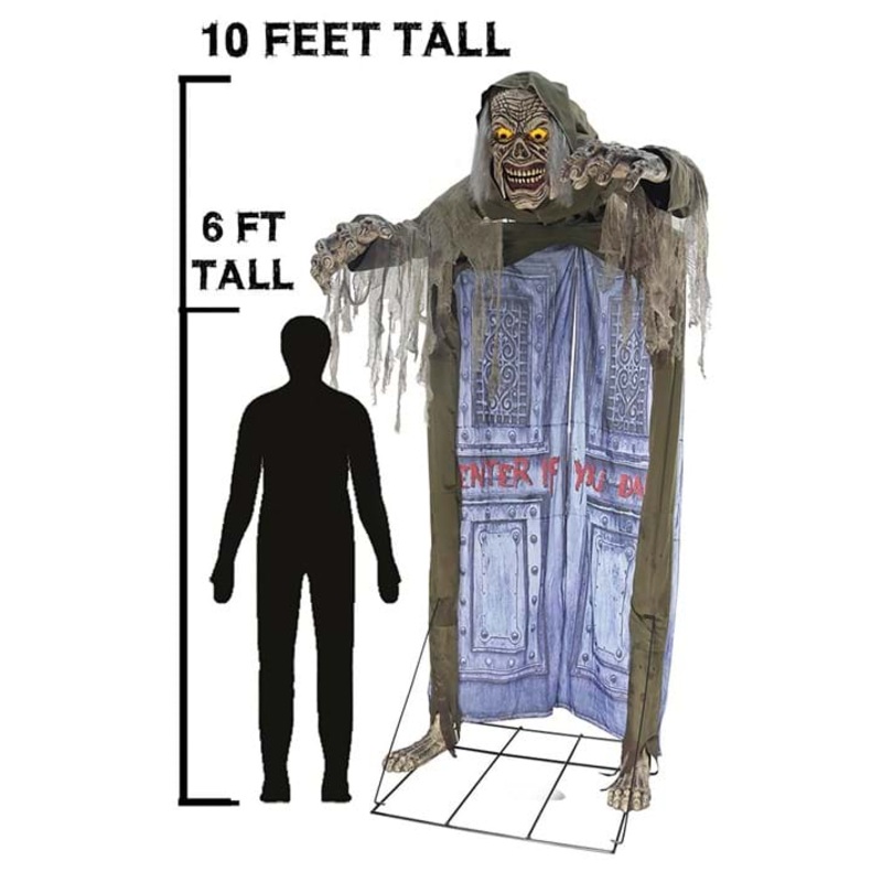 10 Foot Looming Ghoul Animated Archway Halloween Prop Standard