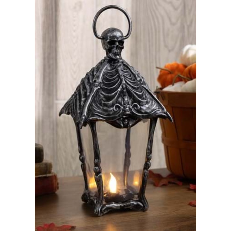 12-Inch Gothic Skeleton Lantern Decoration Standard