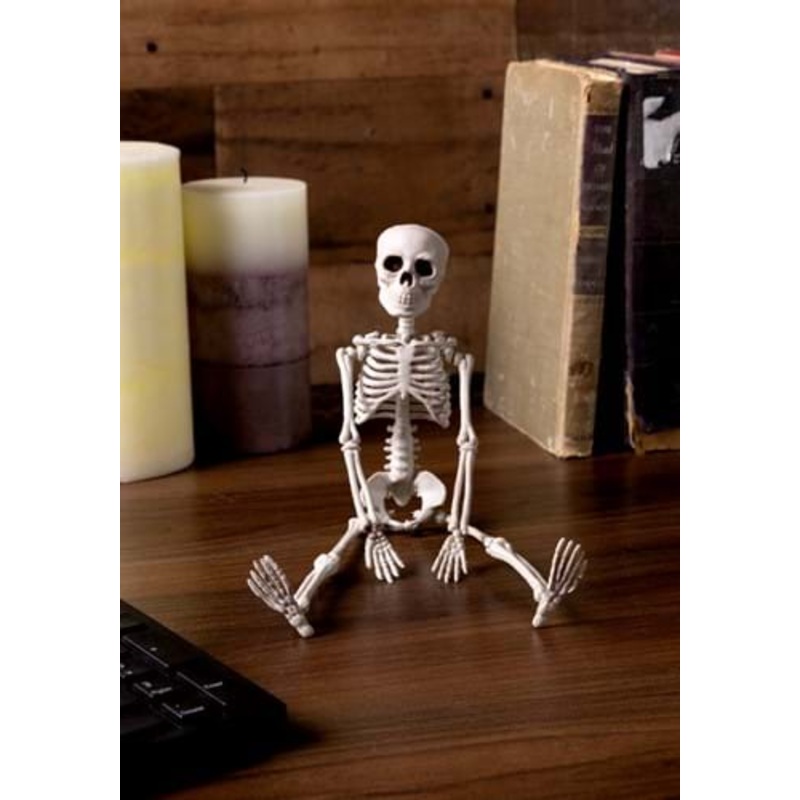 12-Inch Plastic Realistic Skeleton Decoration Standard