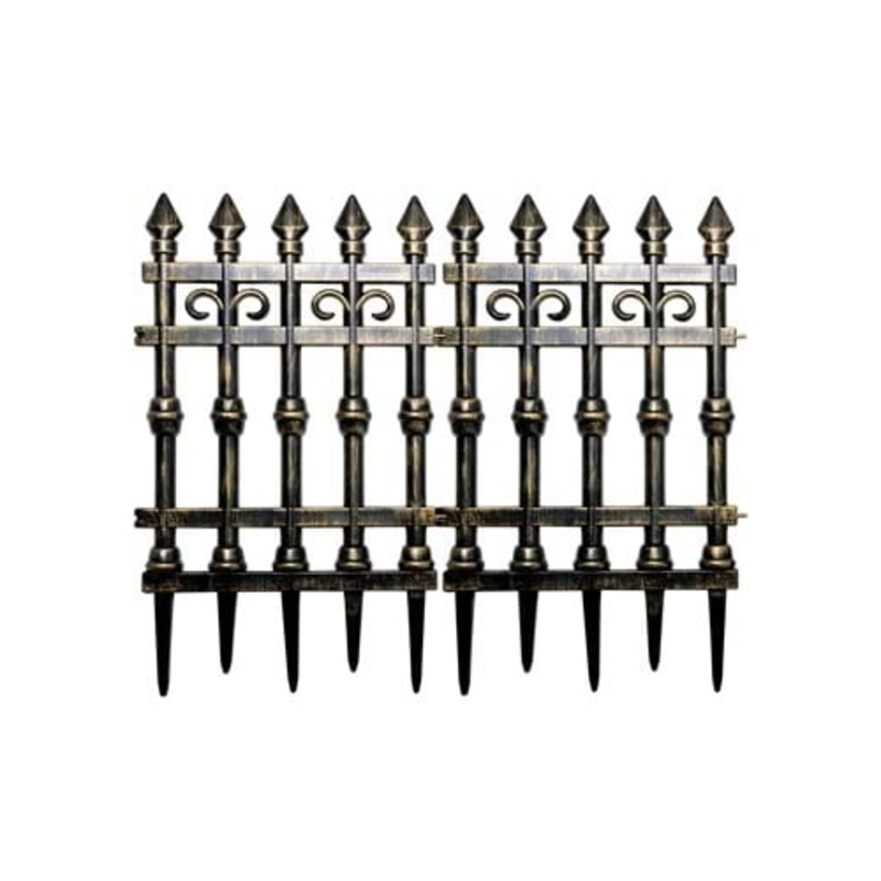 35" X 29" Brass Graveyard Gates Halloween Decoration Standard