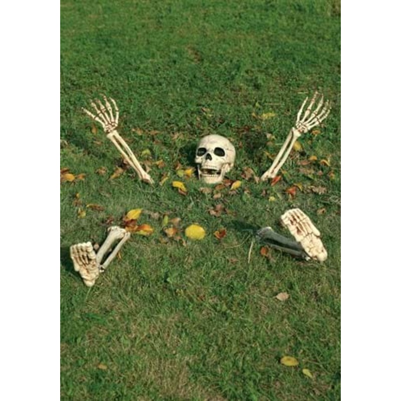 5 Piece Buried Alive Skeleton Halloween Decoration Standard
