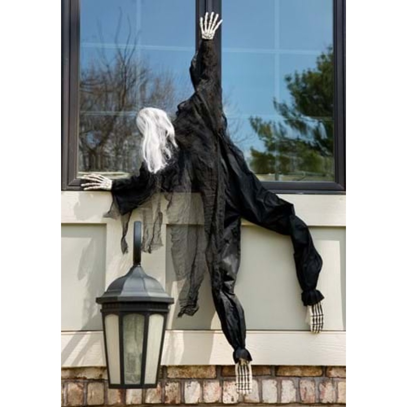 5FT Black Climbing Dead Skeleton Halloween Decoration Standard