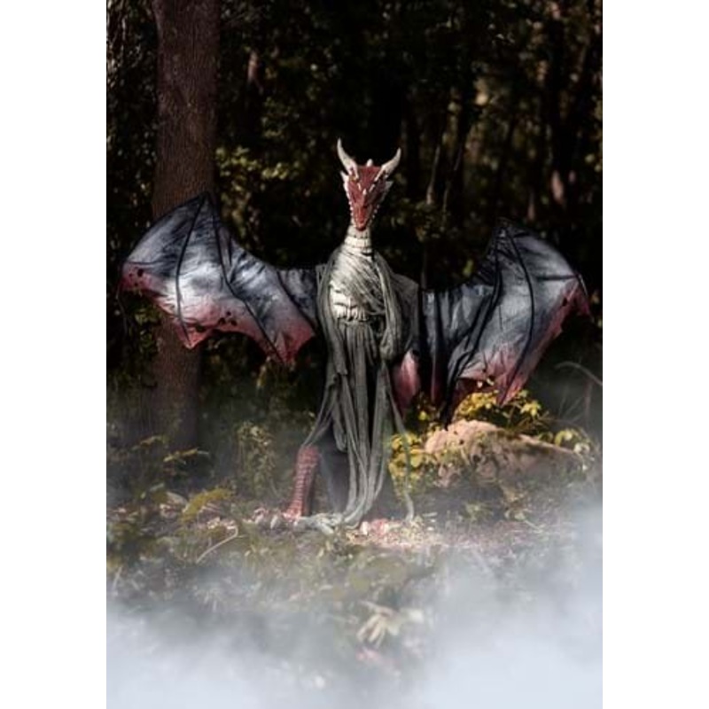 6FT Animated Brimstone Dragon Halloween Decoration Standard