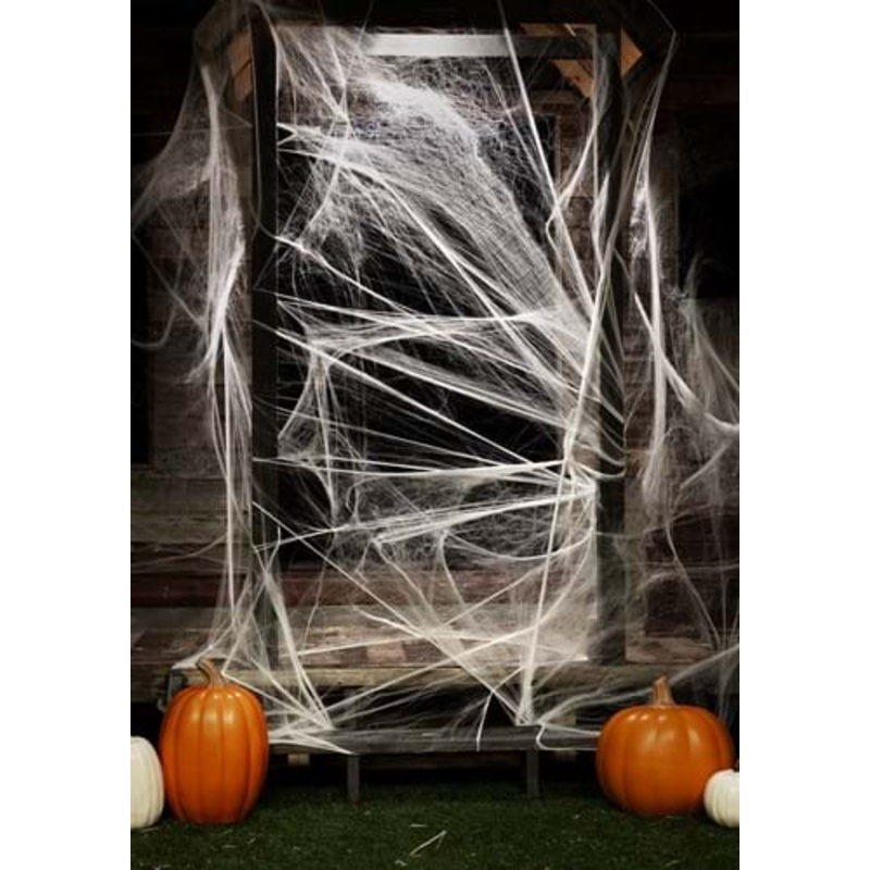 800 Square Feet White Spider Web Halloween Decoration Standard