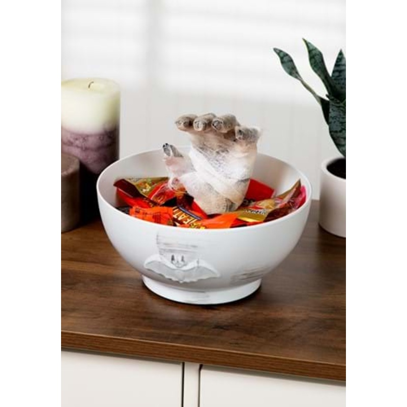 Animated Mummy Hand Candy Bowl Standard