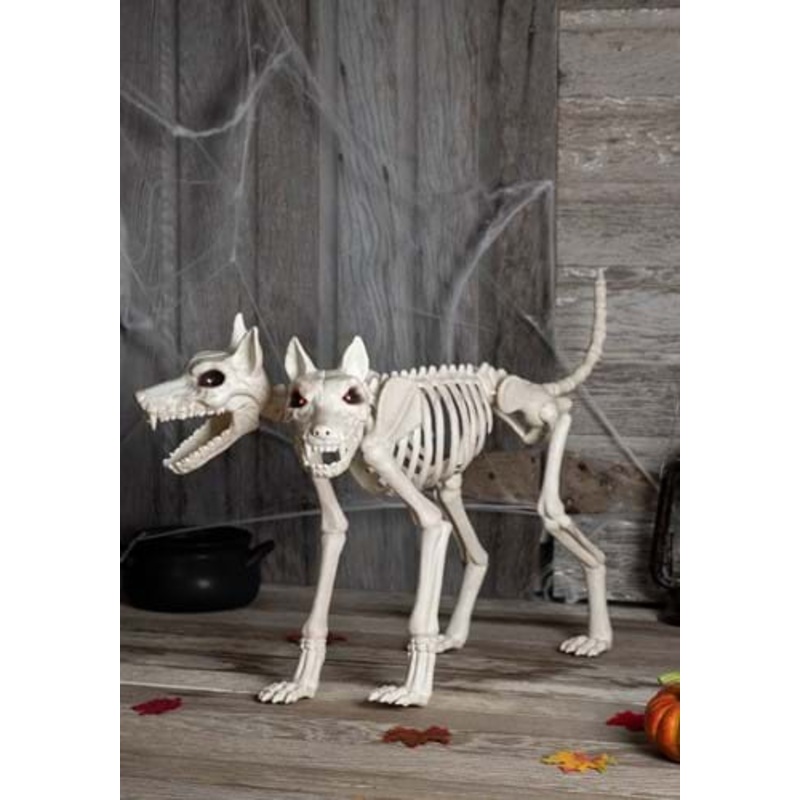 Double Trouble Skeleton Doberman Decoration Standard