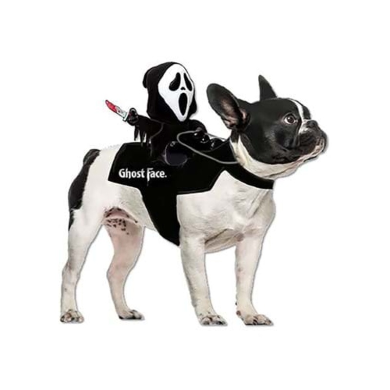 Ghost Face Rider Vest Costume for Pets Small/Medium