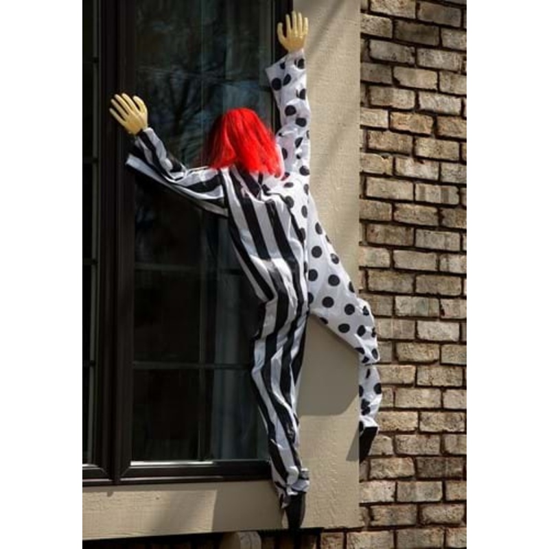 Killer Clown Window Hanging Halloween Decoration Standard
