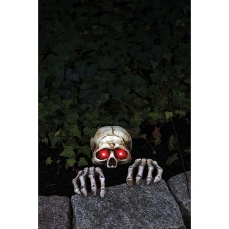 Light Up Skeleton Peeper Grave Breaker Halloween Prop Standard