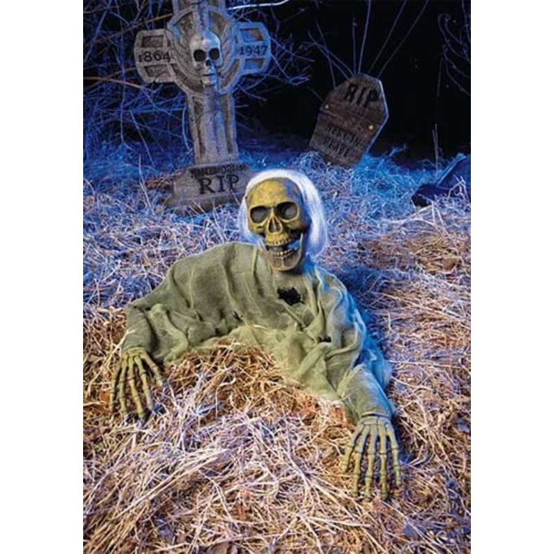 Moss Skeleton Grave Breaker Halloween Decoration Standard