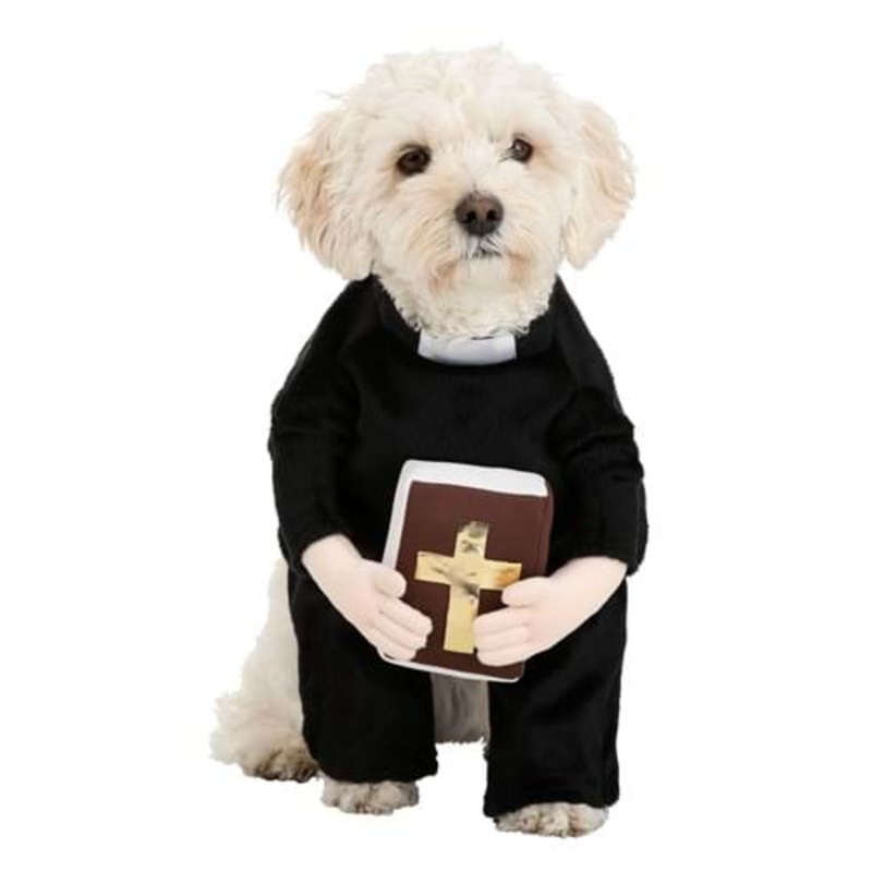 Priest Costume for Dogs S
