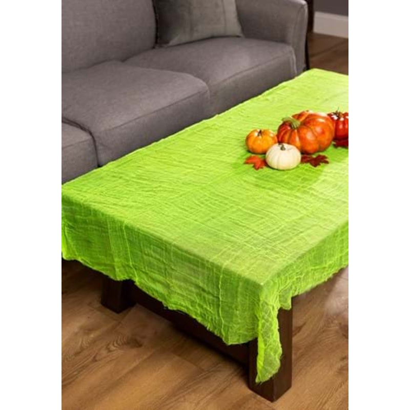 Slime Green Gauze Decorative Halloween Cloth Standard