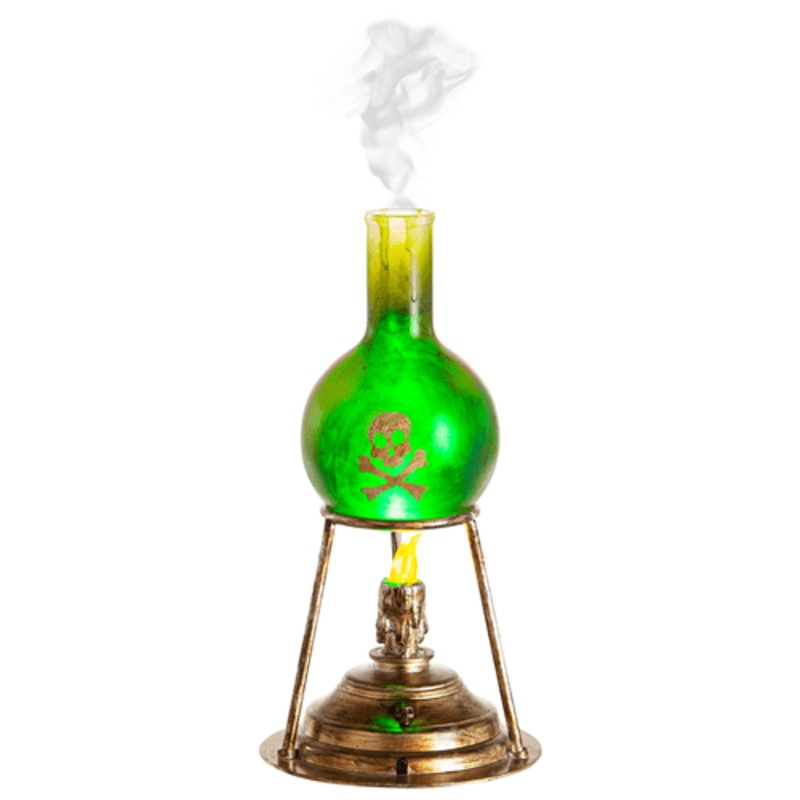 Tabletop Green Misting Lab Beaker Decoration Standard