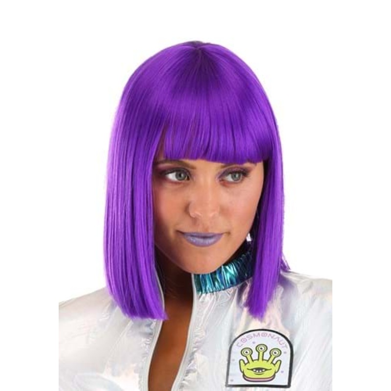 Cosmic Purple Costume Wig for Women
