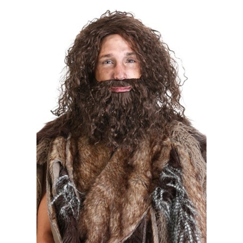 Costume Prehistoric Caveman Beard and Wig
