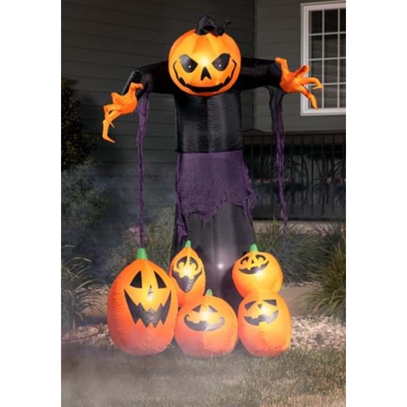 Ghostly 6 Foot Pumpkin Decoration