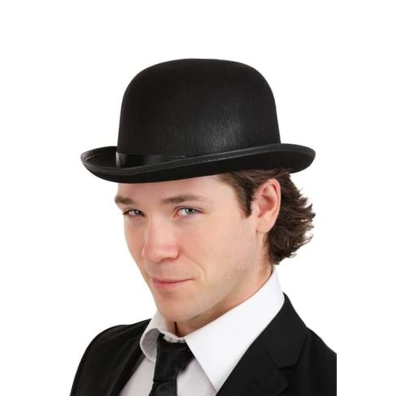 Men's Black Costume Bowler Hat