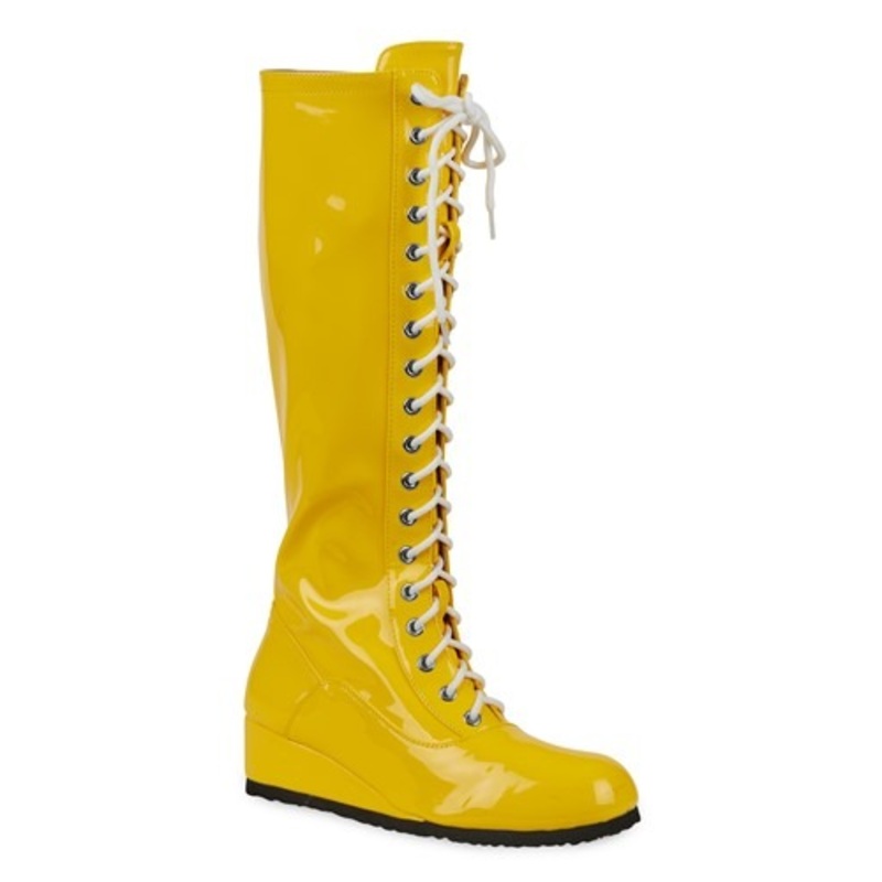 Men's Yellow Wrestling Boots