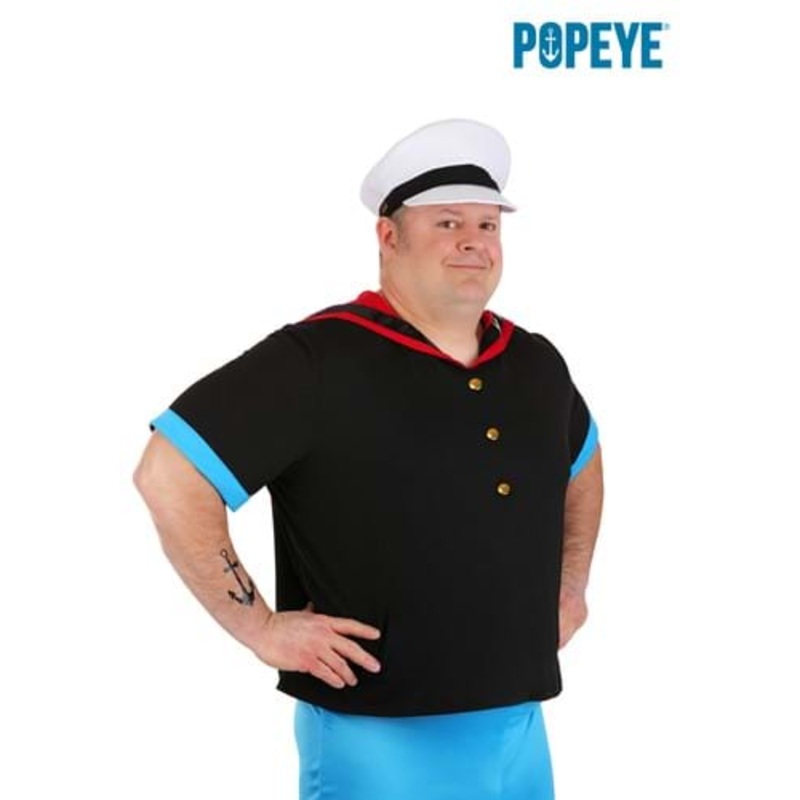 Plus Size Popeye Costume Kit for Men