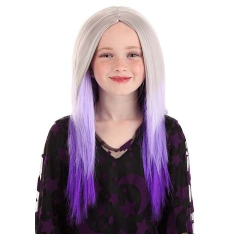 Purple and Gray Ombre Kid's Wig