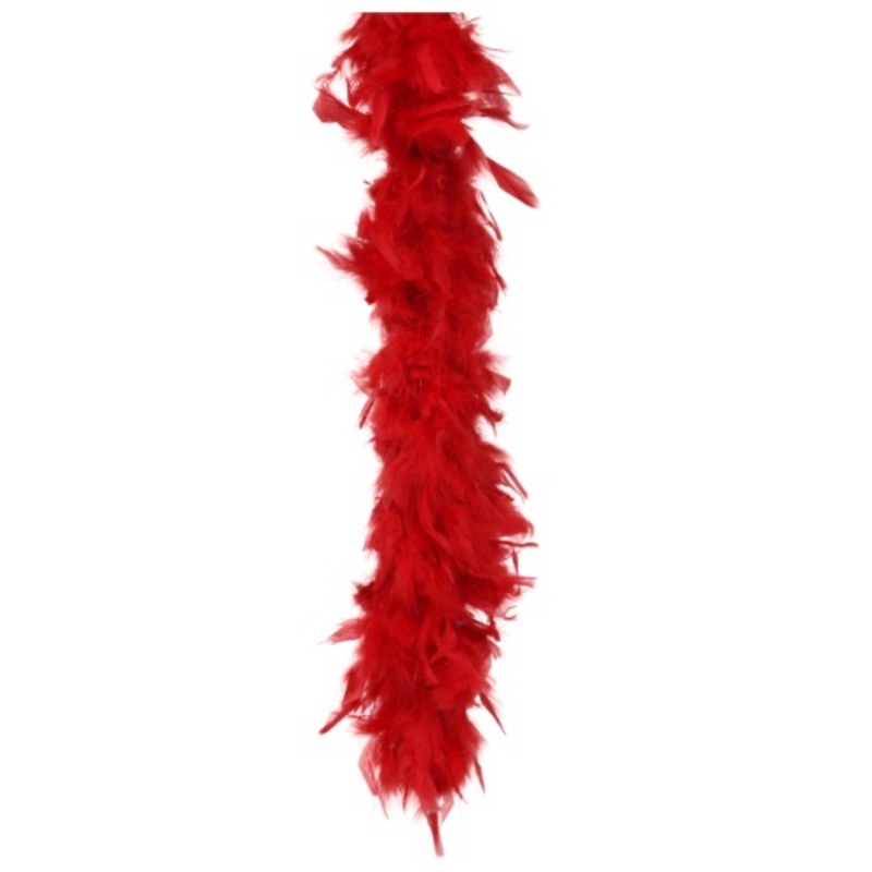 Red 80 Gram Feather Boa