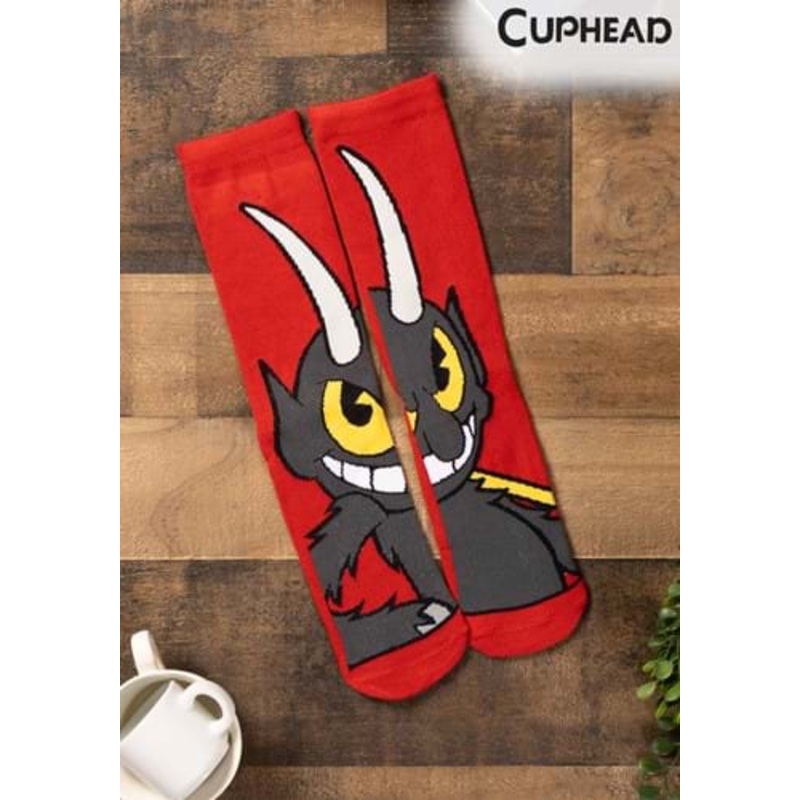 The Devil Cuphead Crew Socks